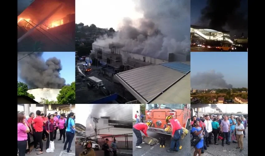 Fuego ene l Fuerte de San Miguelito 