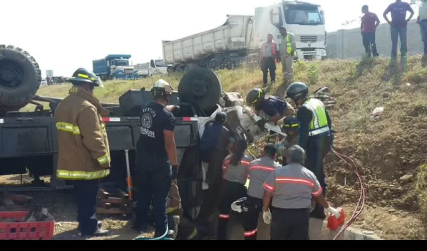 Accidente en el Corredor Sur