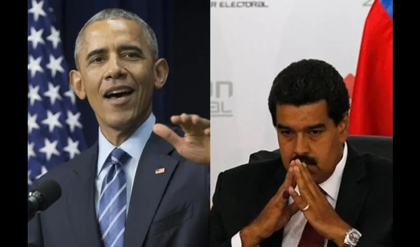 Barack Obama y Nicolas Maduro