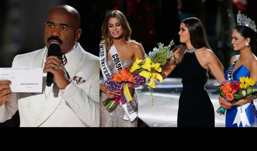 Steve Harvey, Paulina Vega, Pia Alonzo Wurtzbach y Ariadna Gutiérrez