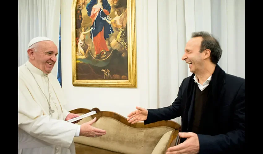 Roberto Benigni Y Papa Francisco 