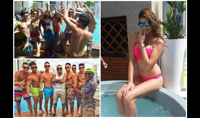 Diversión en la piscina.