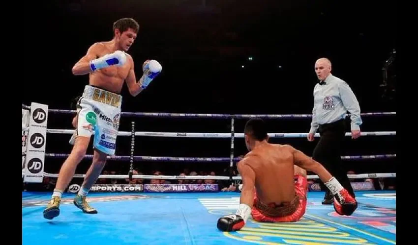 Gavin McDonnell dominó en la mayoría de los asaltos a Jorge El Búfalo Sánchez. Cortesía 