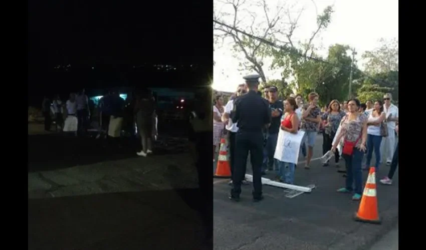 Protesta en Nuevo Arraiján y El Cocal