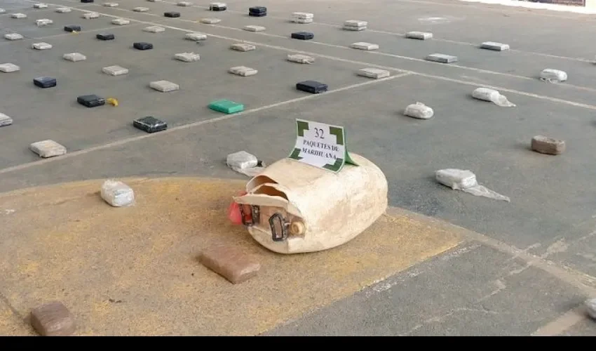 Droga decomisada en Darién 