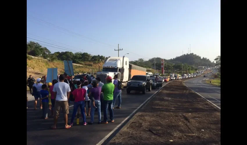 Protesta por el área de  La Pesa en La Chorrera