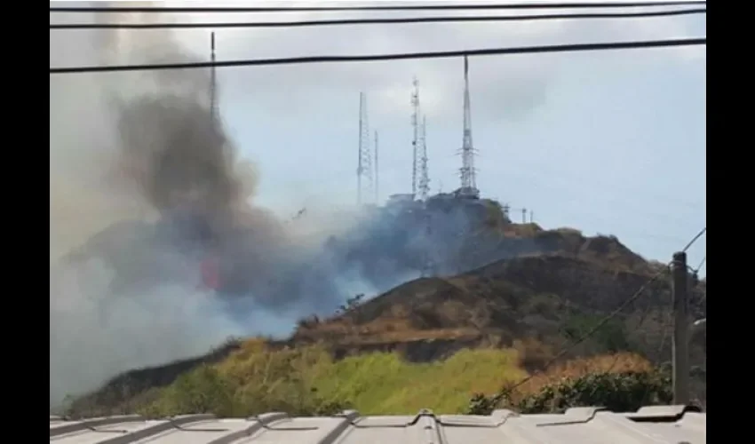 Incendio de herbazales 