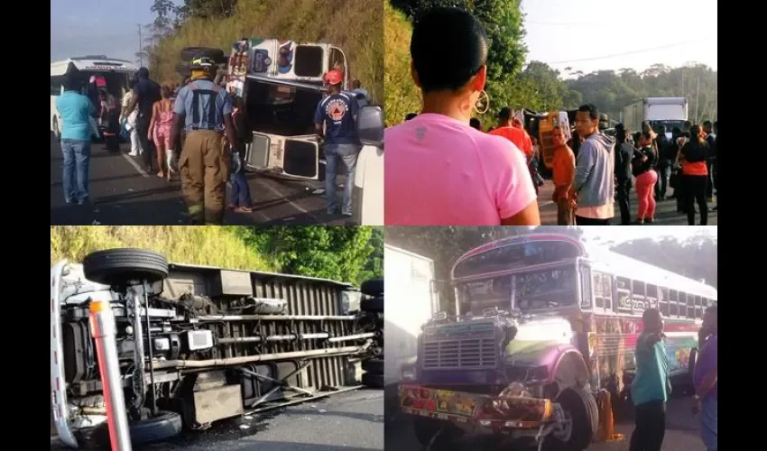 Accidente en Quebrada Ancha de Colón