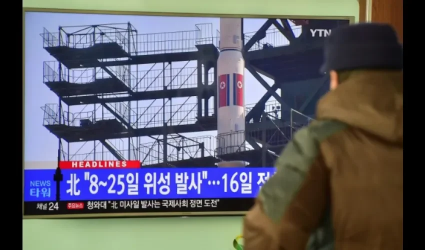 Corea del Norte lanzó hoy un cohete