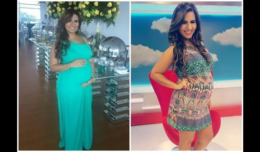 Presentadora embarazada