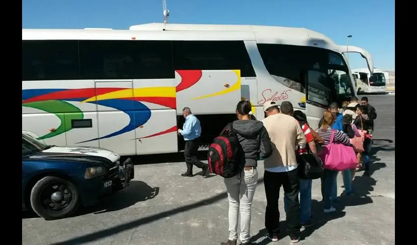 Vista de la llegada de cubanos a  México, el pasado 23 de febrero.   Foto: Cortesía/Roberto Barrios