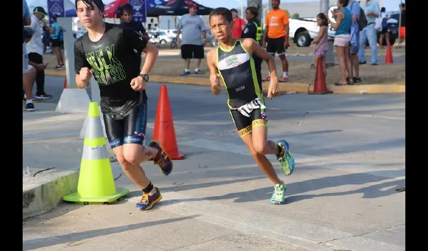 Fue una ardua competencia en el Ironkids. Cortesía