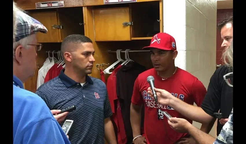 Rubén Tejada a su llegada a Júpiter. Cortesía