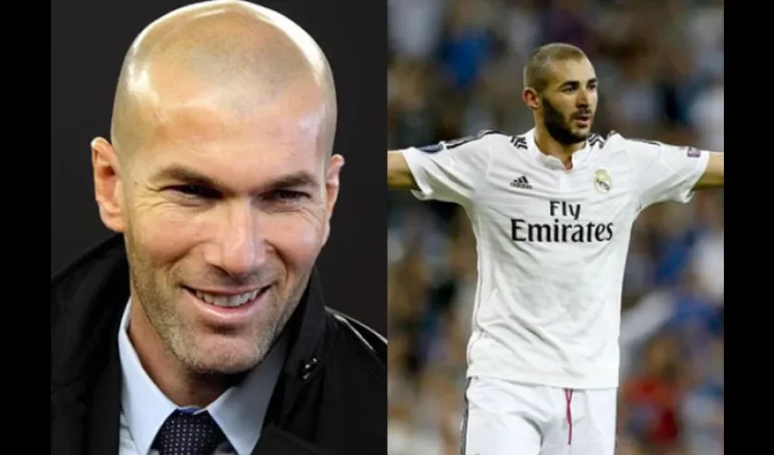 Karim Benzema y Zinedine Zidane