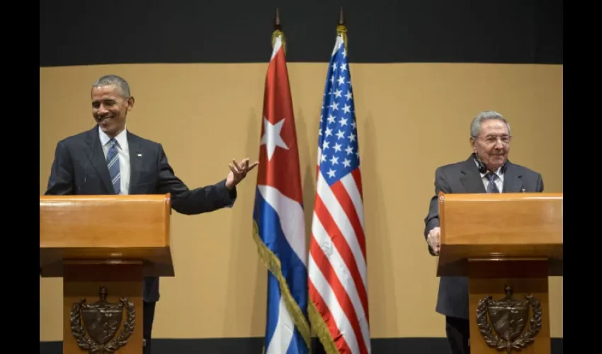 Barack Obama y Raúl Castro 