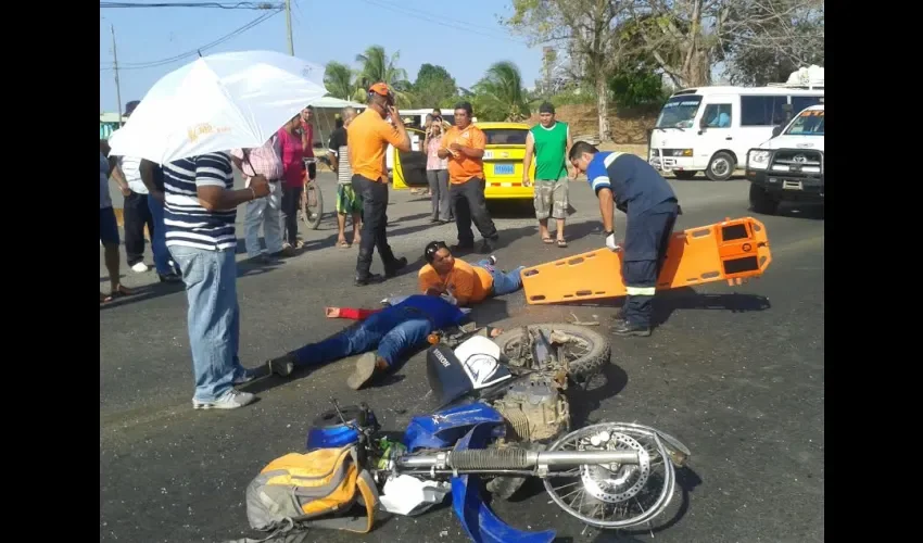 Accidente de tránsito en Soná 