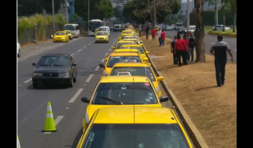 Taxistas en Panamá