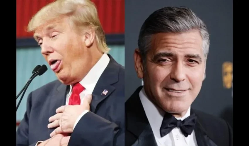George Clooney  y Donald Trump 