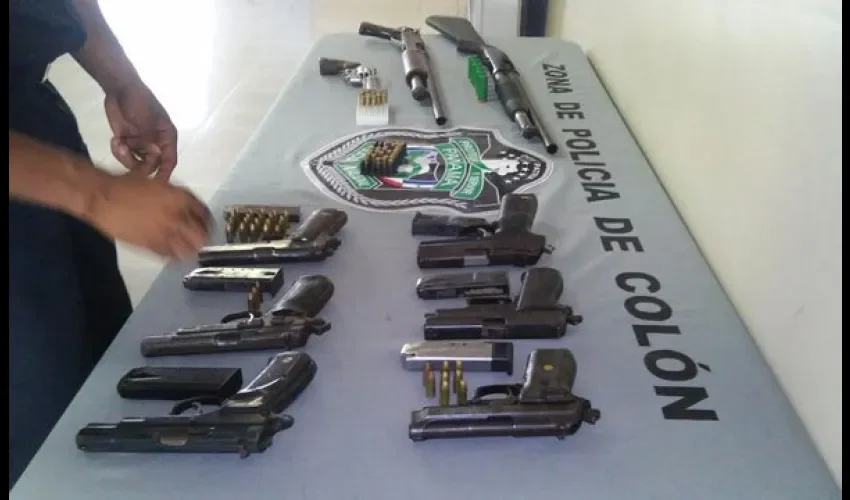 Decomisan 9 armas en Colón  