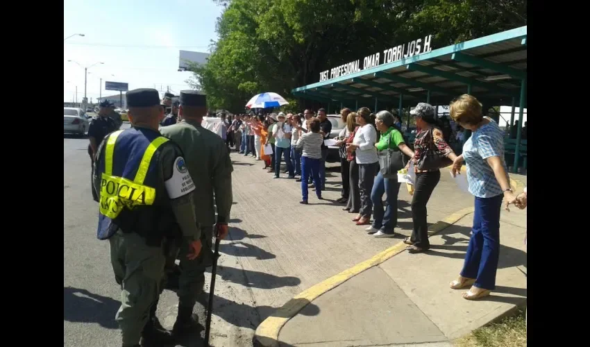 Protesta en Escuela Omar Torrijos herrera
