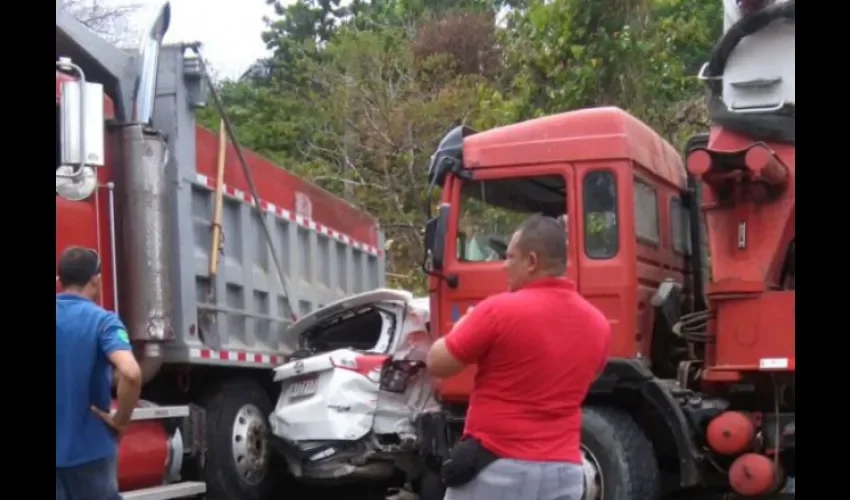 Accidente en Control 2 cerca a Panamá Pacífico.   