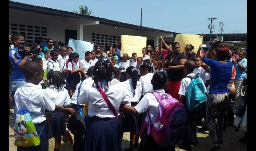 Escuela Crispino Ceballos, en Nuevo Colón