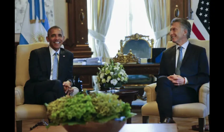 Barack Obama y Mauricio Macri.