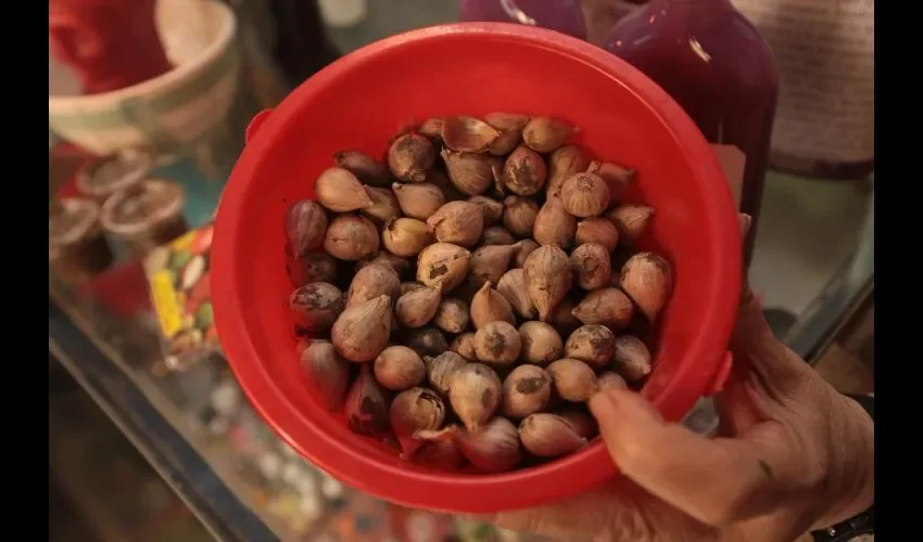 El ajo macho se usa mucho para la buena suerte.