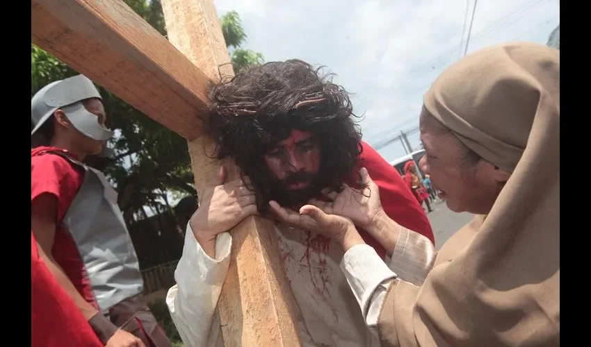 Ruiz en la dramatización de Jesús.