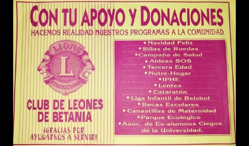 Son muchas las actividades sociales que realiza este club para el beneficio de los residentes del  corregimiento de Betania.  