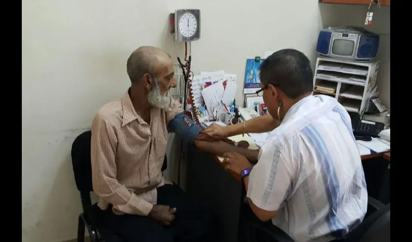 Fue atendido en la clínica de la Policía Nacional. Foto: Esteban Blis 