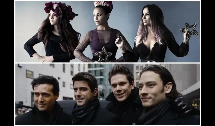 Artistas en concierto. 