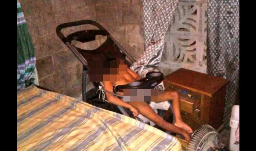 Niño rescatado por la policía 