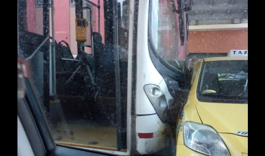 Accidente en la terminal de Albrook 
