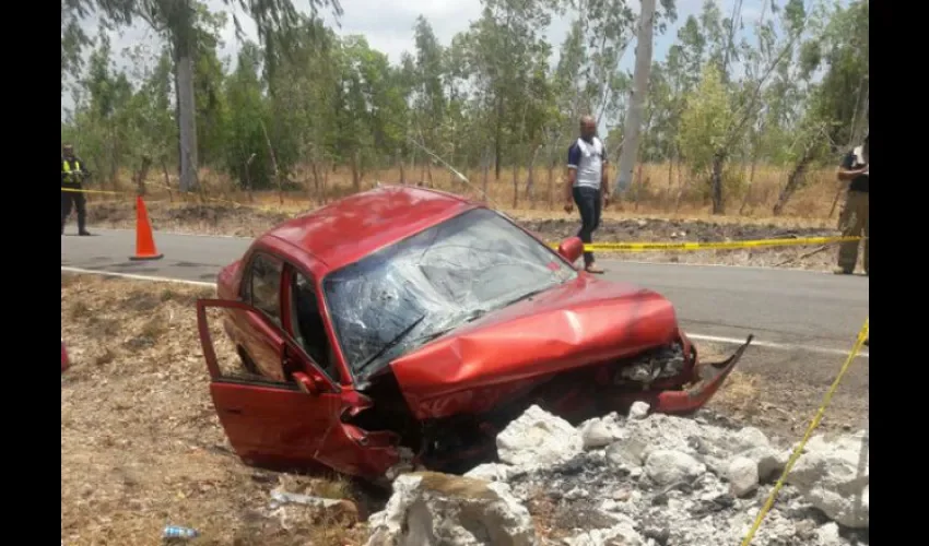 Accidente de tránsito en Coclé