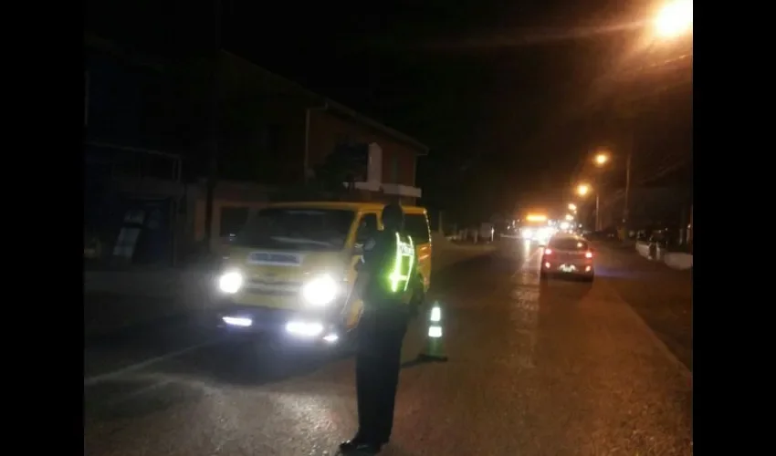 Policia Nacional en medio de operativo 