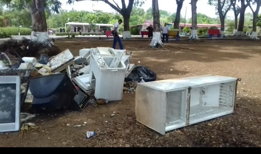 Basura en el corregimiento de Chiriquí 