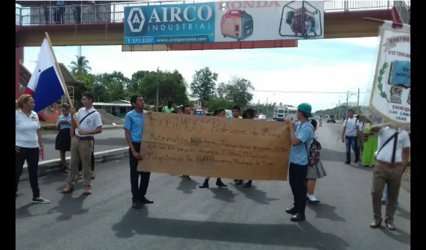 Protesta en Chiriquí 