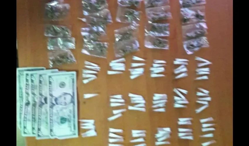 Droga decomisada en Juan Díaz 