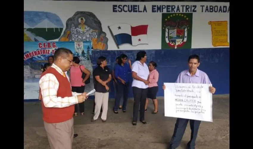 Protesta en escuela de Tocumen 