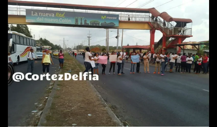 Protesta en Colón 