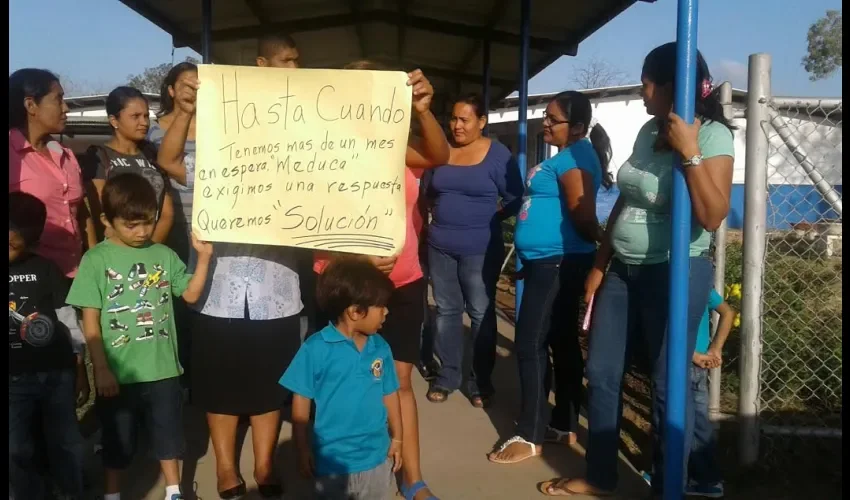 Protesta en  Los Santos