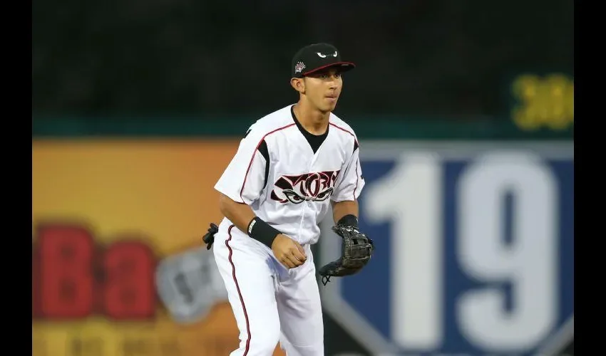 Javier Guerra en uno de los partidos del Lake Elsinore Storm, equipo Clase A Fuerte de los Padres de San Diego. Cortesía Lake Elsinore Storm