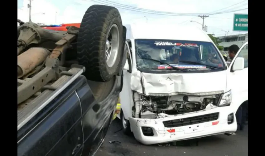 Accidente en Las 500 de San Miguelito 