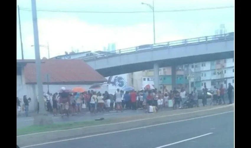 Protesta en Ancón 
