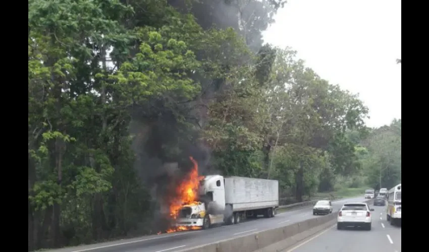 Mula se quemó en Loma Cová 