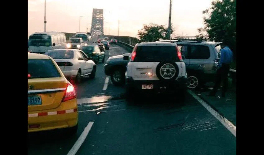 Accidente en el Puente de las Américas 