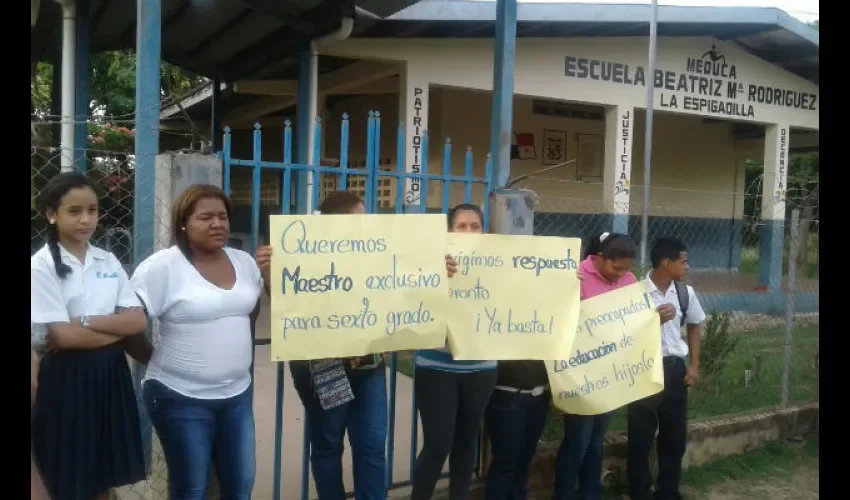 Protesta en Los Santos