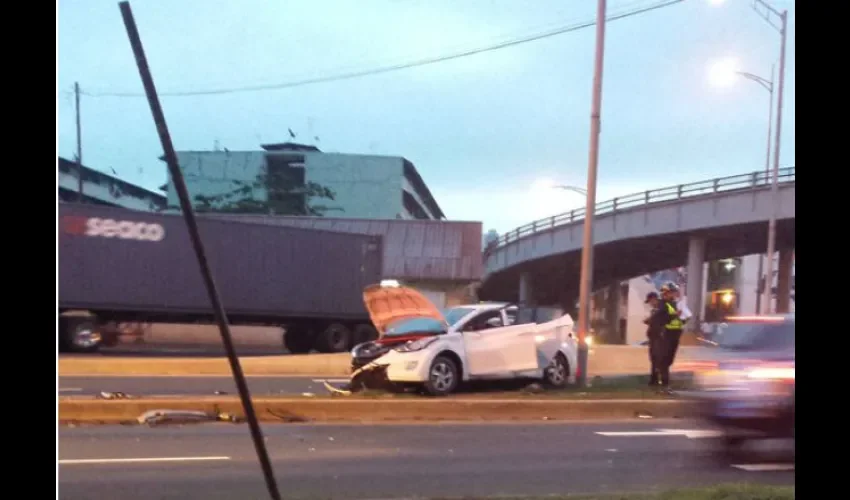 Accidente en  Ancón