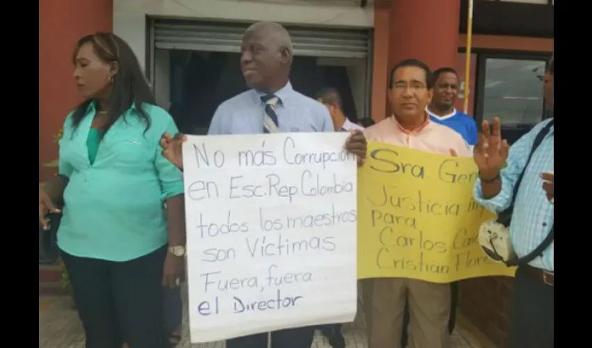 Protesta de docentes